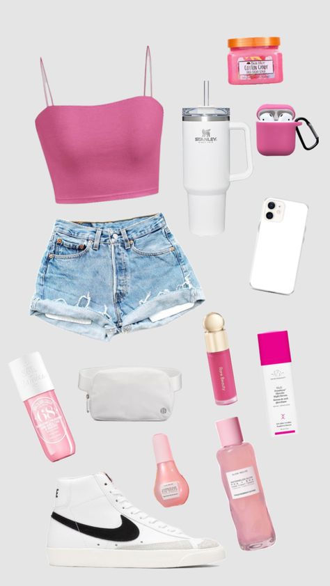 Outfit inspo! #outfitinspo #fyp #outfit #pink Outfit Pink, Love This, Summer Outfits, I Love, Outfit Inspo, Pink