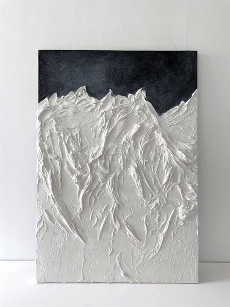 Abstract Snow Mountain Thick Texture Mixed Media Wall Art
Size: 60x90cm
Medium: Mixed Media Mixed Media Mountain Art, Mountain Plaster Wall Art, Textured Painting Mountains, Canvas Mixed Media Art Ideas, Mountain Texture Art, Plaster Mountain Art, Mountain Texture Painting, Textured Wall Art Black, Black Textured Wall Art