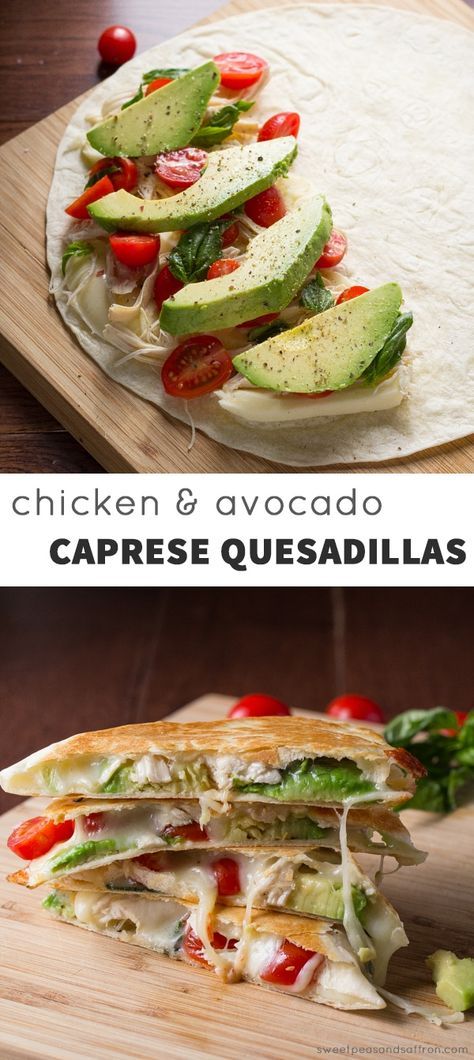 Chicken Avocado Caprese, Chicken And Avocado, Kitchen 2020, Genius Ideas, Chapati, Yummy Lunches, Avocado Recipes, Quesadillas, I Love Food