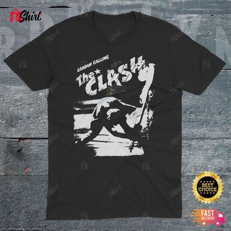 The Clash London Calling, Clash London Calling, London Calling, The Clash, Cool Outfits, London, T Shirt, Clothes