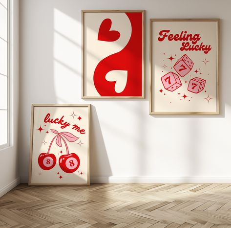 Cool People Live Here, Yin Yang Poster, Cherry Poster, Wall Art Heart, Apartment Wall Decor, Bar Card, Different Kinds Of Art, Lucky Me, Feeling Lucky