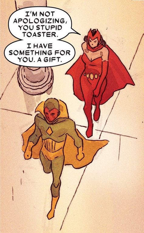 Marvel Comics Panels, Marvel Comic Panels, Vision Marvel Comics, Comic Wanda, Wandavision Wanda, Vision Marvel, Scarlet Witch Comic, Avengers Art, Marvel Xmen