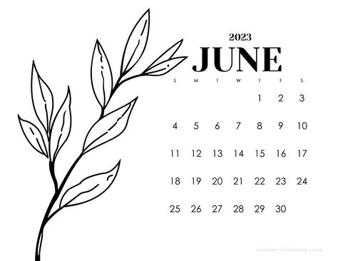 June Calendar 2023 Aesthetic, June 2023 Calendar Printable, June Calendar 2023, Stalogy Planner, 2023 Landscape, Love Printables, Memories Book, Landscape Calendar, Calendar June