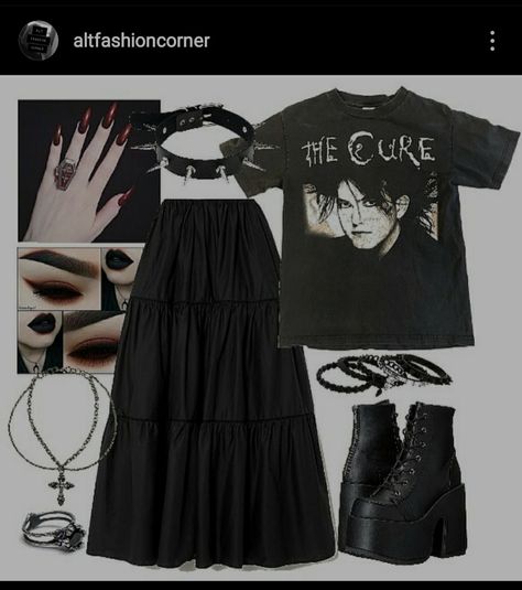 Gothic Egirl, Goth Outfit Ideas, Alt Outfits, Alternative Clothing, Alt Fashion, Grunge Goth, Clothing Inspiration, Swaggy Outfits, Gothic Outfits