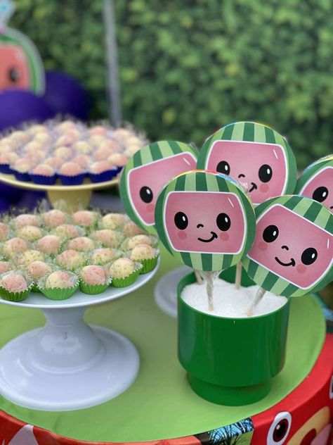 Cocomelon Birthday Ideas, Coco Melon Birthday Party Ideas, Cocomelon Party Ideas For Girl, Cocomelon Birthday Party Ideas, Cocomelon Party Favors, Festa Cocomelon, First Birthday Decorations Boy, Birthday Cocomelon, Cocomelon Birthday Party