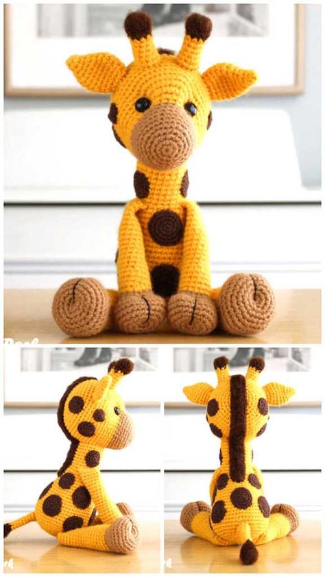 Easy Crochet Giraffe Free Pattern, Crochet Amigurumi Giraffe Free Patterns, Free Crochet Pattern Giraffe, Crocheted Giraffe Pattern Free, Tiny Crochet Animals Patterns Free, Free Giraffe Crochet Pattern, Amigurumi Giraffe Free Pattern, Giraffe Amigurumi Free Pattern, Giraffe Crochet Pattern Free