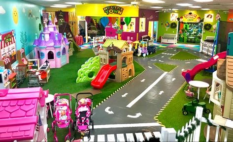 Playground Design Indoor, Playroom Design Indoor Playground, Indoor Playground Party, Indoor Playground Business, Toddler Indoor Playground, Indoor Playground For Kids, Kids Party Venues, Indoor Playground Design, Playground Indoor