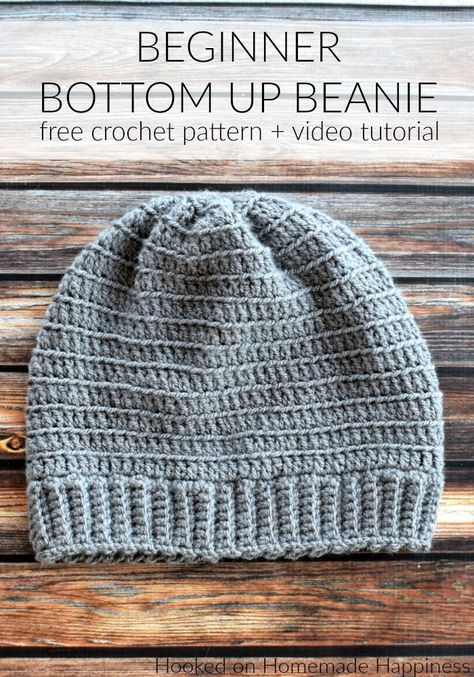 5: Circumference: 21” Watch Mens Crochet Beanie, Beanie Pattern Free, Crochet Mens Hat, Crochet Beanie Pattern Free, Crochet Hat For Beginners, Beanie Crochet Pattern, Easy Crochet Hat, Crochet Decrease, Crochet Hat Free