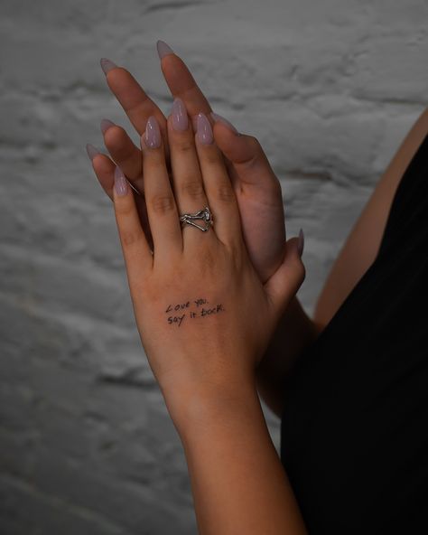 Hand tattoos carry a special energy— it’s what makes them so unique. I feel every bit of that when I’m tattooing and can understand how meaningful it must be. There’s a certain magic in a hand tattoo, like a way to hold onto the past and keep it close. This one’s all about keeping that feeling alive. #induetime #reupstattoo #finelinetattoo #handtattoo Feeling Alive, Hand Tattoo, That Feeling, Fine Line Tattoos, Hand Tattoos, The Past, Energy, Tattoos, Quick Saves