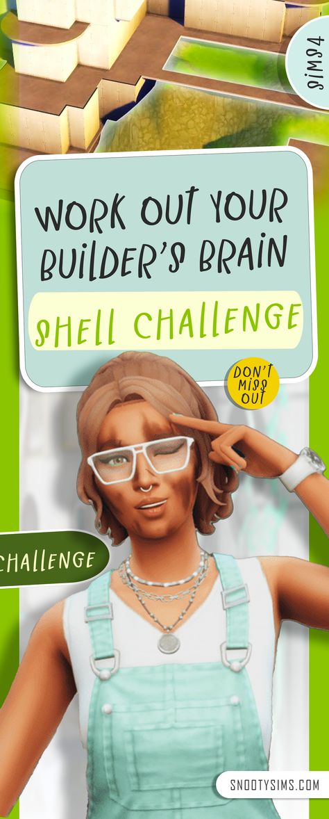 Sims 4 challenge Sims 4 Build Shells, Sims 4 Build Challenges, Sims 4 Shell Challenges, Sims 4 Building Challenge, Sims Build Challenge, Sims 4 Build Challenge, Sims 4 Cas Challenge, Sims 3 Challenges, Sims 4 Challenge