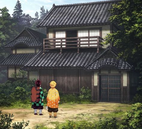 Tokyo House, Cartoon Characters Sketch, Japanese Village, Taisho Era, Emotional Scene, Cartoon As Anime, Large House, Ghost Of Tsushima, Mansions Homes