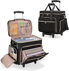 Prokva Rolling Teacher Bag with Wheels, Teacher Tote Bag with Detachable Trolley, Wheeled Teacher Bag Fits for 15.6” Laptop and Teacher Supplies (Patent Design) Rolling Briefcase, Teacher Tote Bag, Teacher Bag, Rolling Bag, Craft Tote, Teacher Bags, Teacher Tote, Teacher Supplies, School Counseling