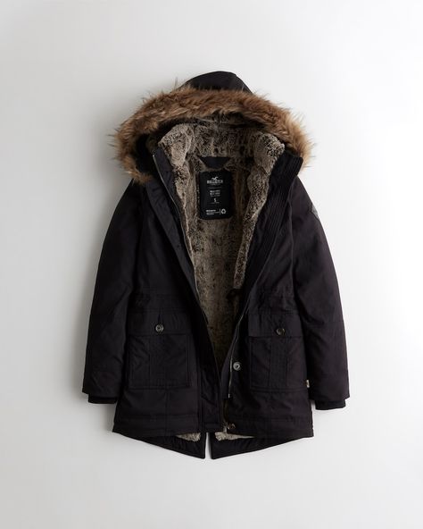 Girls Teddy-Lined Parka | Girls Jackets & Coats | HollisterCo.com Womens Parka, Women's Jackets, Girl Coat, Women's Coats & Jackets, Women's Coats, Girls Jacket, Crop Jacket, Trending Shirts, Shirt Jacket