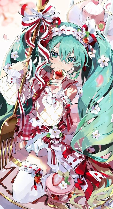 Strawberry Miku, Vocaloid Wallpaper, Best Wallpaper Hd, Miku Hatsune Vocaloid, Miku Vocaloid, Miku Cosplay, Miku Hatsune, Colorful World, Best Wallpaper