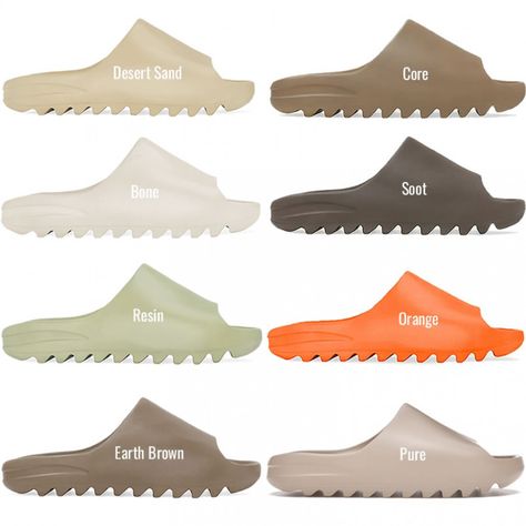 #yeezyslides #slides #yeezy Yeezy Slides Colors, Yeezy Slide Bone Outfit, Yeezy Slides Outfit, Yeezy Outfit, Slides Outfit, Jimmy Choos, Yeezy Slides, Trendy Shoes Sneakers, Shoe Inspo