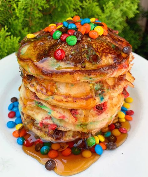 M&m Pancakes, Homemade Pancakes, Happy Today, Tag Someone Who, Tag Someone, Salmon Burgers, Just Because, Slow Down, The Middle