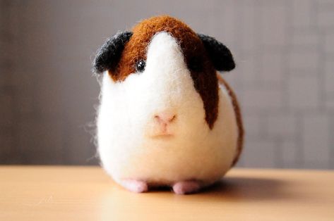 Guinea pig toy Handmade wool Cavy Home decor BinneBear