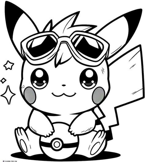 Sonic Coloring Sheets, Coloring Sheets Free Printable, Pikachu Coloring, Sonic Coloring, Pokemon Coloring Sheets, Pikachu Tattoo, Pikachu Coloring Page, Cute Pikachu, Coloring Pages Free Printable