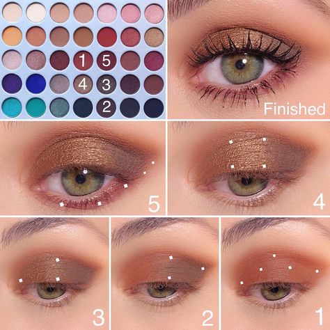 Jaclyn Hill Makeup Tutorials, Jaclyn Hill Makeup, Jaclyn Hill Eyeshadow Palette, Apply Eyeshadow, Morphe Palette, Palette Design, Jaclyn Hill Palette, Makeup Tutorial Eyeshadow, Pinterest Makeup