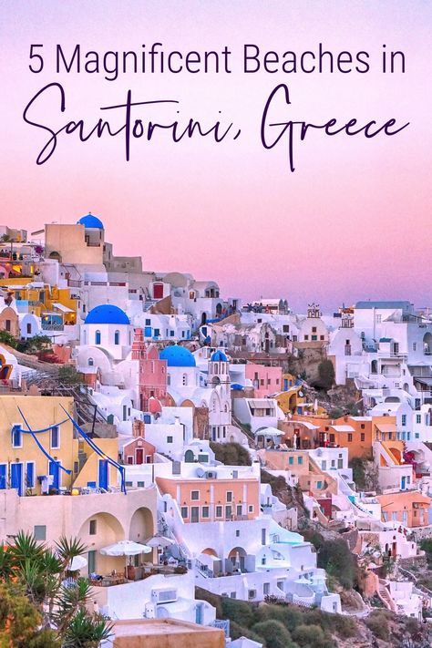 Where to find the best beaches in Santorini, Greece! #santorini #greece #santorinibeaches Things To Do In Santorini, Greek Island Hopping, Santorini Travel, Greece Travel Guide, Greece Vacation, Mediterranean Cruise, Best Cruise, Cities In Europe, Cruise Port