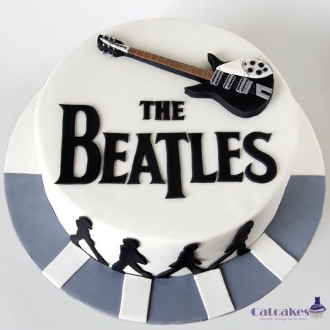 Beatles Cupcakes, Beatles Birthday Cake, Beatles Cake, Beatles Birthday, Beatles Party, Music Cake, With The Beatles, Rock Cake, 13 Birthday Cake