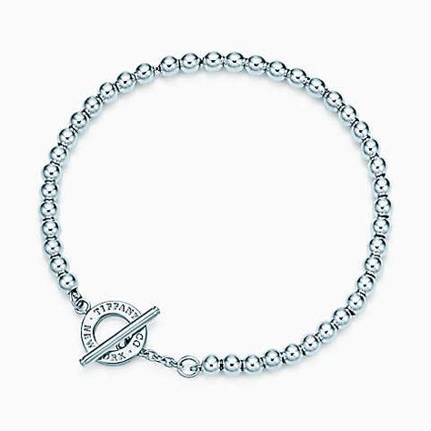 Tiffany Beads toggle bracelet in sterling silver, medium. Tiffany Bracelet, Tiffany Bracelets, Stackable Bangles, Dance Gifts, Book Jewelry, Tiffany Jewelry, Toggle Bracelet, Diamond Bracelets, Tiffany & Co.