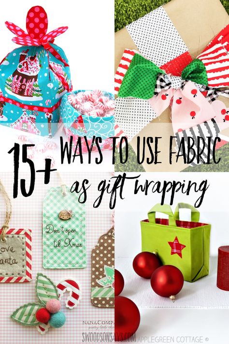 Bags To Sew, Reusable Wrapping Paper, Wrapping Paper Ideas, Reusable Wrapping, Fabric Wrapping Paper, Creative Fabric, Wrap Fabric, Fabric Wrapping, Reusable Gift Wrap