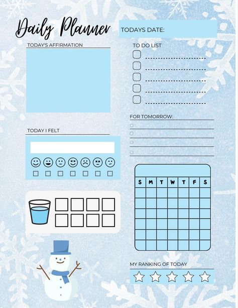 January Planner Layout, Notes On Ipad, January Planner, Planner January, Simple Daily Planner, Bullet Journal Ideas Templates, Printable Daily Planner, Daily Planner Pages, Journal Diy