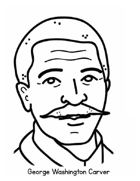 Scientist Coloring Pages History Kindergarten, Hello Kitty Colouring Pages, George Washington Carver, Turkey Coloring Pages, History Notes, Kitty Coloring, Canvas Drawing, Hello Kitty Coloring, Art Lessons Elementary