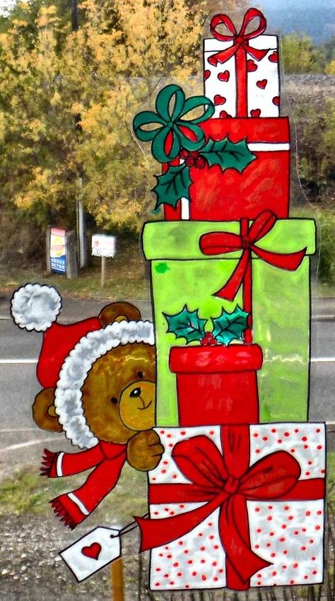 Christmas Window Decor Ideas Diy, Christmas Window Painting Colorful, Painting Christmas Windows, Drawing On Windows, Winter Window Decorations, Christmas Window Painting Ideas, Window Painting Christmas, Christmas Window Art, Painted Window Art