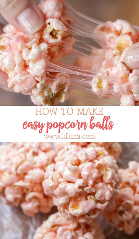 Popcorn Flavorings, Watercolor Prompts, Easy Popcorn Balls, Holiday Baking Easy, Homemade Popcorn Balls, Popcorn Balls Recipe Easy, Dessert Pops, Marshmallow Popcorn Balls, Halloween Popcorn Balls