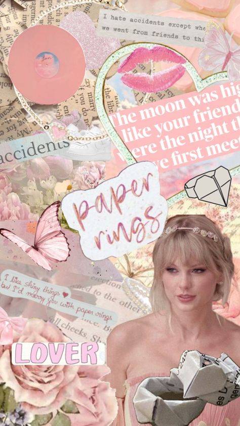 Wallpaper Lover Asethic Taylor Swift, Lover Wallpaper Taylor Swift, Taylor Swift Wallpaper Lover, Paper Rings Taylor Swift, Lover Background, Taylor Swift Playlist, Paper Rings, Taylor Swift Lover, Taylor Swift Party