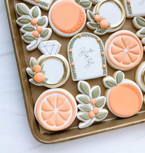 Citrus Bridal Shower Theme Cookies, Aperol Spritz Bridal Shower Theme Cookies, Aperol Spritz Bridal Shower Cookies, Citrus Cookies Decorated, Citrus Sugar Cookies, Aperol Spritz Cookies Decorated, Aperol Spritz Cookies, She Found Her Main Squeeze Cookies, Citrus Bridal Shower Cookies