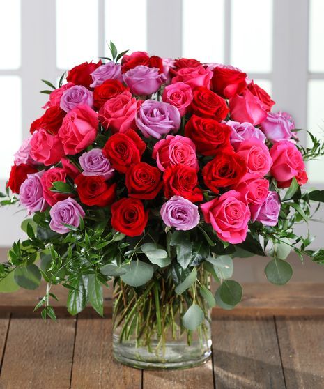 vrose bestsellerrose bestsellerpink, V2021 vromance, valwc mf2021 mr2021,valdel,val14,mdd, val13  Farm-fresh luxury Ecuadorian Mountain Roses in favorite red, pink & lavender colors, accented with beautiful, lush greens. Create a truly impressive flower bouquet she will love!  Presented in an elegant glass vase featuring:   	Scented California Eucalyptus 	Italian Ruscus  	Lemon Leaf Luxury Flower Arrangement, Orchid Corsages, Atlanta Buckhead, Flower Dictionary, Poinsettia Care, Pink And Red Roses, Pink Flower Arrangements, Lemon Leaf, Long Stem Roses