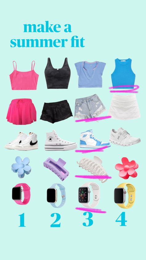 Make Your Own Outfit, Pick Your Outfit, Outfit Preppy, Preppy Fits, Fun Outfits, School Fit, Lululemon Outfits, Preppy Stuff, Preppy Summer Outfits