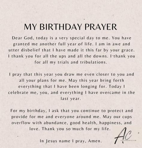 My Birthday Prayer For Myself, Birthday Words For Myself, Birthday Bible Verse For Her, Prayer For Birthday, Birthday Prayer For Myself, Birthday Quotes For Myself, Bible Birthday Quotes, Birthday Bible Verse, Birthday Blessings Christian