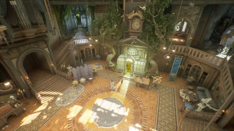 Hogwarts Secret Rooms, Hogwarts Legacy Room Of Requirement Ideas, Hogwarts Legacy Room Of Requirement Idea, Hogwarts Legacy Dorms, Hogwarts Legacy Interior, Hogwarts Legacy Concept Art, Room Of Requirement Hogwarts Legacy, Slytherin Dorm Room, Hogwarts Legacy Character