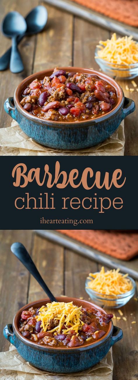 Barbeque Chili Recipe, Chili With Bbq Sauce, Bbq Chilli Recipe, Bbq Chili Recipe Crockpot, Barbecue Chili Recipe, Bbq Chili Recipe, Chilli Recipe Crockpot, Chili Ideas, Cold Weather Dinner