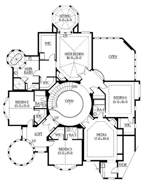 Victorian Floor Plan - Upper Floor Plan Plan #132-255 Victorian House Floor Plans, Victorian Floor Plans, Oasis Springs, Plot Plan, Tuscan Decor, Victorian House Plans, Victorian Style House, Victoria House, Cozy Homes