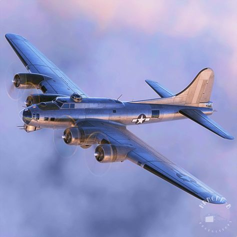 Hangar B Productions - B-17G Flying Fortress Flying Fortress, B 17, Ww2 Aircraft, Aviation Art, Fighter Planes, Self Defense, Military Vehicles, Defense, Aircraft