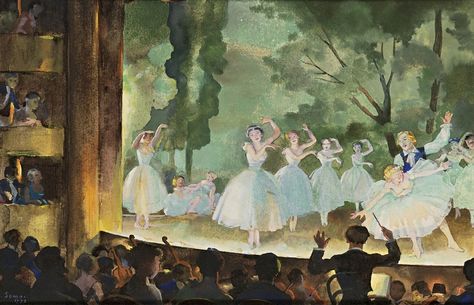 somov, constantin - Les Sylphides | Constantin Somov 1869-1939 Rusland Konstantin Somov, Ballet Painting, A Night At The Opera, Ballet Art, Elegant Art, Art Historian, Ethereal Art, Environmental Art, Painting Illustration