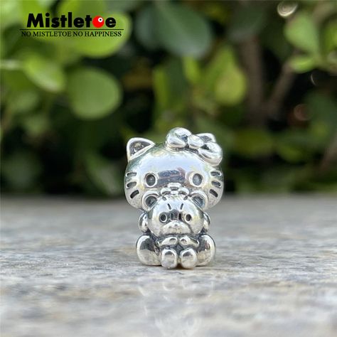 Sanrio Teddy, Tiny Chum, Friends Serie, Pumpkin Jewelry, Hello Kitty Friends, European Jewelry, Bracelet Pandora, Stamped Bracelet, Sterling Silver Cat