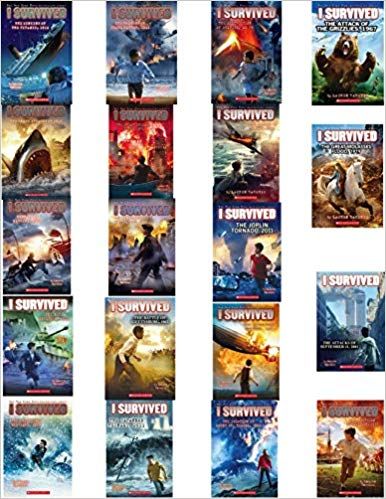 I Survived #1- 19 Book Set Adventures, Disasters & Stories of Survival, World History, American History: Lauren Tarshis: 9781338624076: Amazon.com: Books Books Like I Survived Series, I Survived Books, Survive The Night Book, Real Americans Book, Apocalypse Books, The Only Survivors Book, Challenging Games, Best Subscription Boxes, Local Library