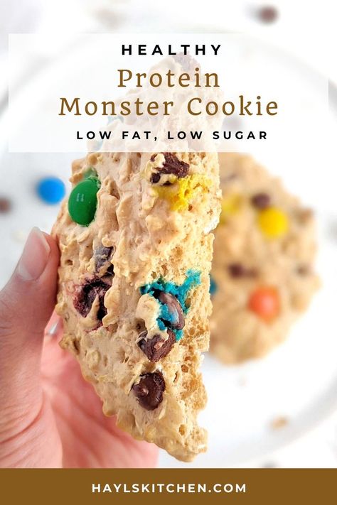 Cookie Healthy, Butter Powder, Protein Baking, High Protein Desserts, Monster Cookie, Healthy Protein Snacks, Protein Treats, Powder Sugar, Peanut Recipes