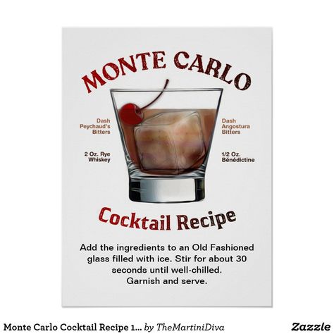 Monte Carlo Casino, Clue Party, Recipe Art, Cocktail Drinks Alcoholic, Cocktail Bitters, Angostura Bitters, Old Fashioned Glass, Casino Party, Cocktail Making