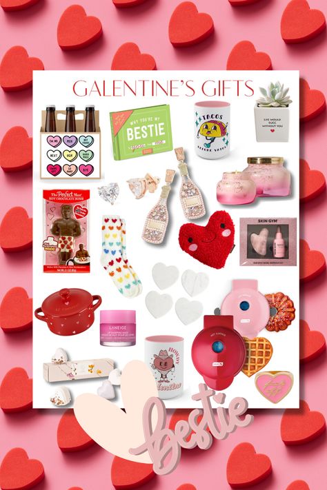 Galantines Gift Ideas, Gift Ideas For Besties, Galentines Gifts Idea, Ideas For Besties, Valentines Day 2023, Day Ideas, Galentines Day Ideas, Galentines Gifts, Single Girls