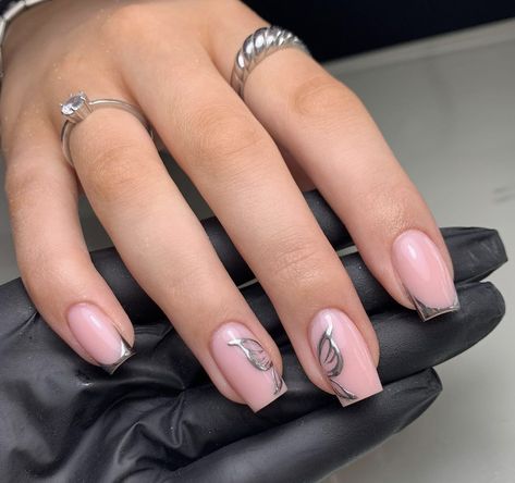 Nails Minimal, Wow Nails, Minimal Nails, Work Nails, Casual Nails, Glow Nails, Acrylic Nails Coffin Short, Pink Acrylic Nails, Square Acrylic Nails