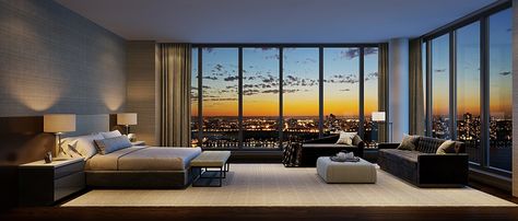 Luxury Waterfront Condominium With Expansive Views of NYC Skyline: One Riverside Park Apartment Luxury, Luxury Penthouse, New York Homes, Nyc Apartment, Design Del Prodotto, Dream Apartment, Modern Apartment, Apartment Design, Design Case