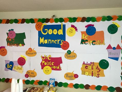 Good manners display board.  #educatorsdefence #manners #display #board Manners Bulletin Board Ideas, Manners Bulletin Board, Display Boards For School, Art Bulletin Boards, Bulletin Board Borders, School Displays, Bulletin Board Ideas, Good Manners, Board Decoration