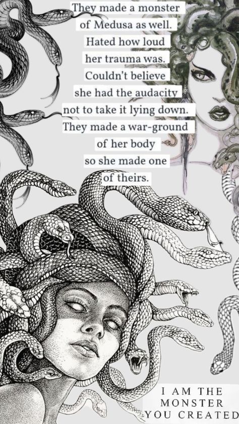 #medusa #medusaaesthet #medusaaesthetic #gods #empowerment #women Mythology Poetry, Medusa Art, Greek Mythology Gods, Medusa Tattoo, Witchy Wallpaper, Greek Mythology Art, Lore Olympus, Mythology Art, Beautiful Dark Art